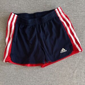 adidas navy, red and white athletic shorts - S 7/8